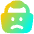 Shopping Basket Emoji Sad Icon from Flex Gradient Set