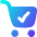 Shopping Cart Check Icon from Flex Gradient Set