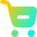 Shopping Cart Subtract Icon from Flex Gradient Set