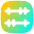 Abacus Horizontal Icon from Flex Gradient Set