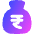 Bag Rupee Icon from Flex Gradient Set