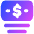 Bill Dollar 1 Icon from Flex Gradient Set