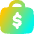 Briefcase Dollar Icon from Flex Gradient Set