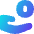 Coin Share Icon from Flex Gradient Set