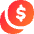 Dollar Coin 1 Icon from Flex Gradient Set