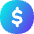 Dollar Coin Icon from Flex Gradient Set