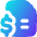 File Dollar Icon from Flex Gradient Set