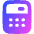 Calculator 1 Icon from Flex Gradient Set