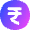 Rupee Circle Icon from Flex Gradient Set