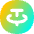 Tether Circle Icon from Flex Gradient Set