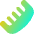 Comb Icon from Flex Gradient Set