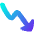 Graph Arrow Decrease Icon from Flex Gradient Set
