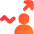 Graph Arrow User Increase Icon from Flex Gradient Set