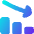 Graph Bar Decrease Icon from Flex Gradient Set