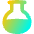 Circle Flask Icon from Flex Gradient Set