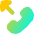 Outgoing Call Icon from Flex Gradient Set