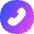 Phone Circle Icon from Flex Gradient Set