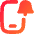Phone Notification Icon from Flex Gradient Set