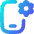 Phone Setting Gear Icon from Flex Gradient Set
