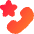 Phone Star Icon from Flex Gradient Set