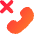 Reject Call Icon from Flex Gradient Set