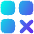 Application Delete Cross Icon from Flex Gradient Set