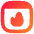 Browser Favorite Fire Icon from Flex Gradient Set