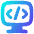 Code Monitor 1 Icon from Flex Gradient Set