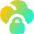 Cloud Lock Icon from Flex Gradient Set