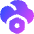 Cloud Setting Bolt Nut Icon from Flex Gradient Set