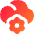 Cloud Setting Gear Icon from Flex Gradient Set