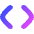 Angle Brackets Icon from Flex Gradient Set