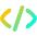 Code Bracket Icon from Flex Gradient Set