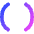 Round Brackets Icon from Flex Gradient Set