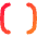 Square Brackets Icon from Flex Gradient Set