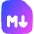 Markdown Document Programming Icon from Flex Gradient Set