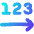 Steps Number Icon from Flex Gradient Set