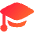 Graduation Cap Icon from Flex Gradient Set