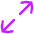 Line Arrow Expand Diagonal 1 Icon from Flex Neon Set | Free Download as SVG Vector and Transparent PNG | Streamline icons