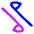 Triangle Arrow Transfer Diagonal 2 Icon from Flex Neon Set