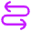 Line Arrow Curvy Both Direction 3 Icon from Flex Neon Set