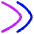 Double Tailless Line Arrow Right Icon from Flex Neon Set