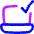 Laptop Check Validate Icon from Flex Neon Set