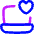 Laptop Favorite Heart Icon from Flex Neon Set