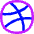 Dribble Logo Icon from Flex Neon Set