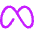 Meta Logo Icon from Flex Neon Set