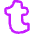 Tumblr Logo Icon from Flex Neon Set