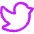 Twitter Logo Icon from Flex Neon Set