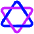 Hexagram Icon from Flex Neon Set