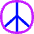 Peace Symbol Icon from Flex Neon Set